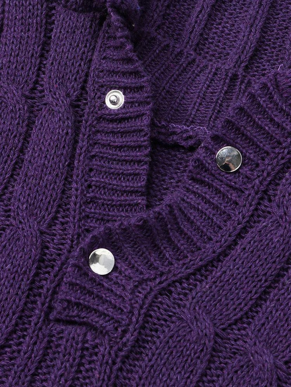 Einfarbige Langärmelige Warme Strickpullover Mit Kapuze Für Herren