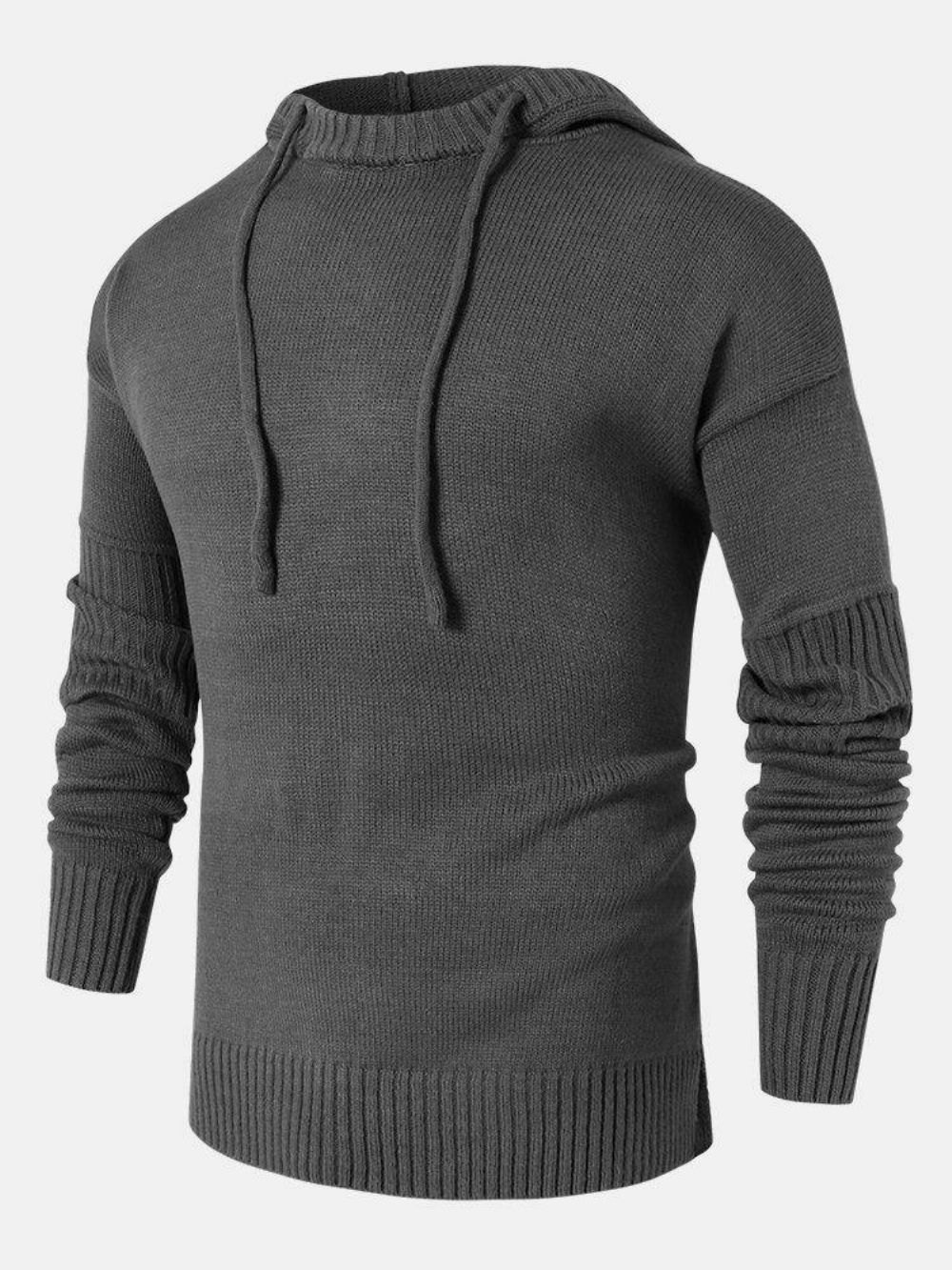 Herren-Pullover Mit Einfarbigem Design Und Ausgeschnittenen Ärmeln