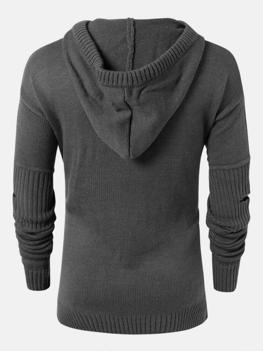 Herren-Pullover Mit Einfarbigem Design Und Ausgeschnittenen Ärmeln