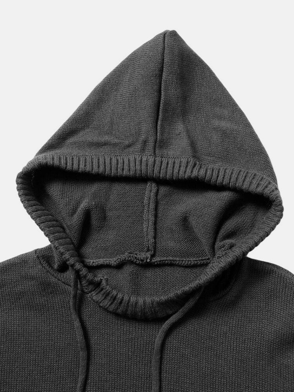 Herren-Pullover Mit Einfarbigem Design Und Ausgeschnittenen Ärmeln