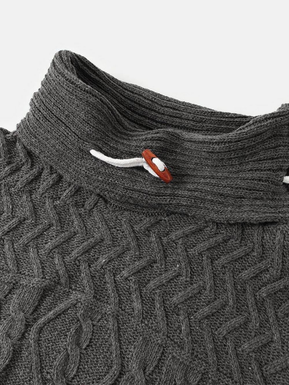 Warme Langarm-Strickpullover Mit Rollkragen Für Herren