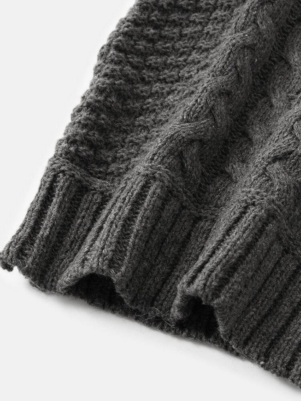 Warme Langarm-Strickpullover Mit Rollkragen Für Herren