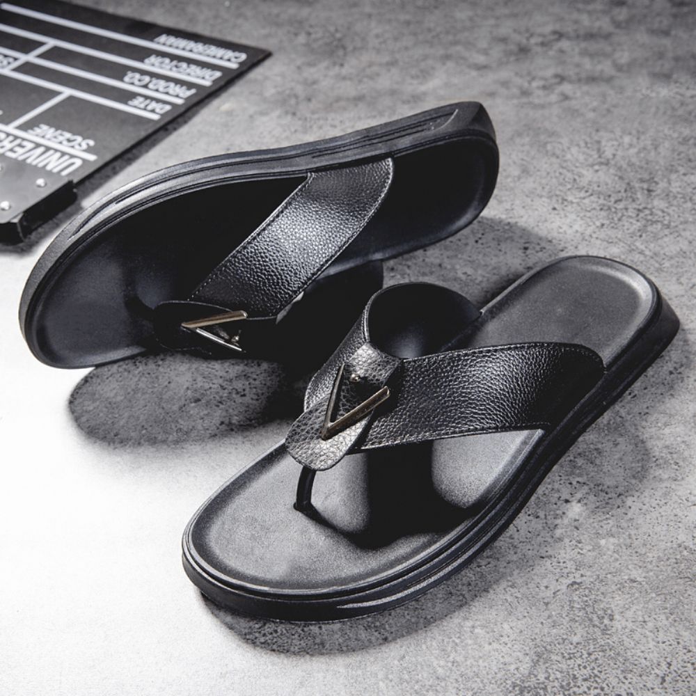 Atmungsaktive Rutschfeste Bequeme Clip-Flip-Flops Für Herren Lässige Strandpantoffeln