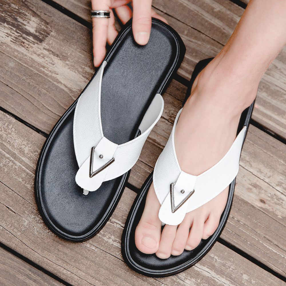 Atmungsaktive Rutschfeste Bequeme Clip-Flip-Flops Für Herren Lässige Strandpantoffeln