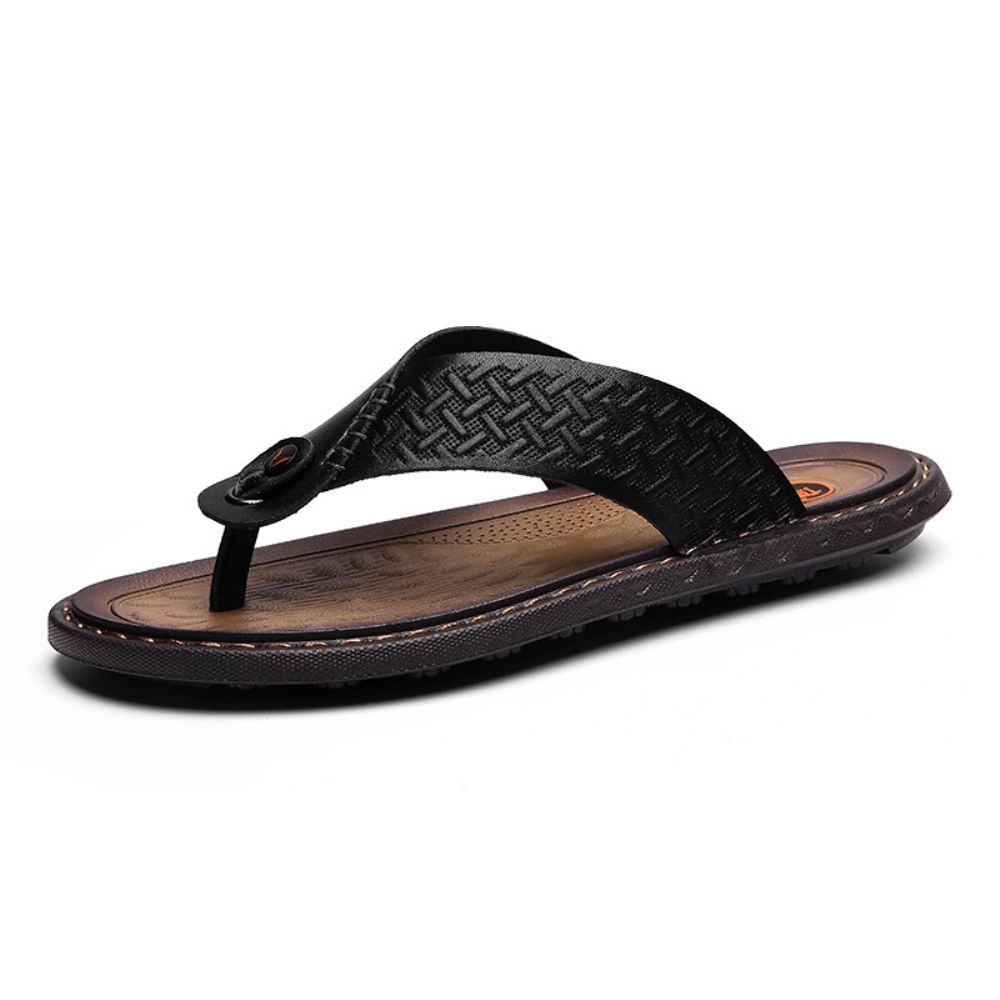 Herren Flip Flop Retro Casual Soft Home Hausschuhe