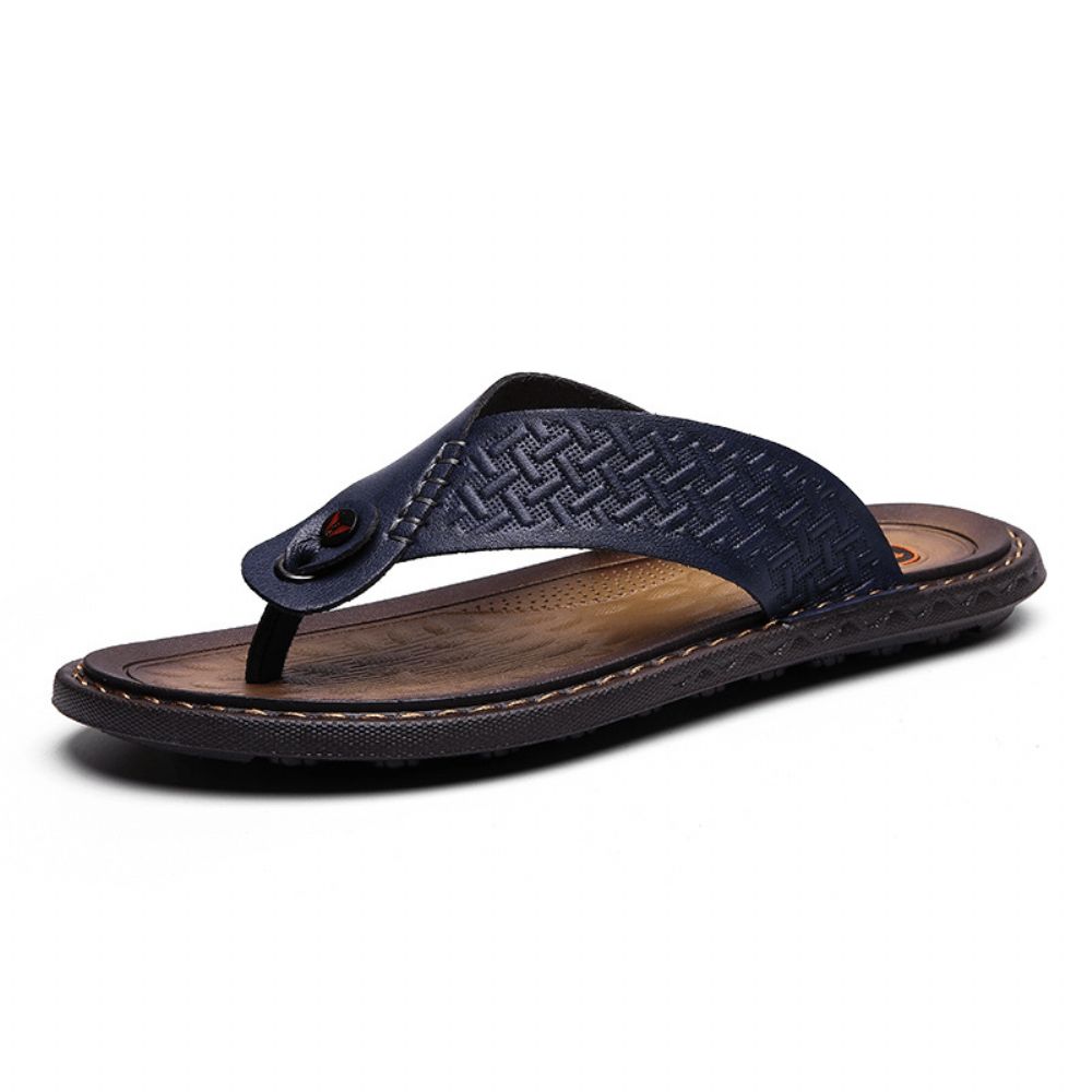 Herren Flip Flop Retro Casual Soft Home Hausschuhe