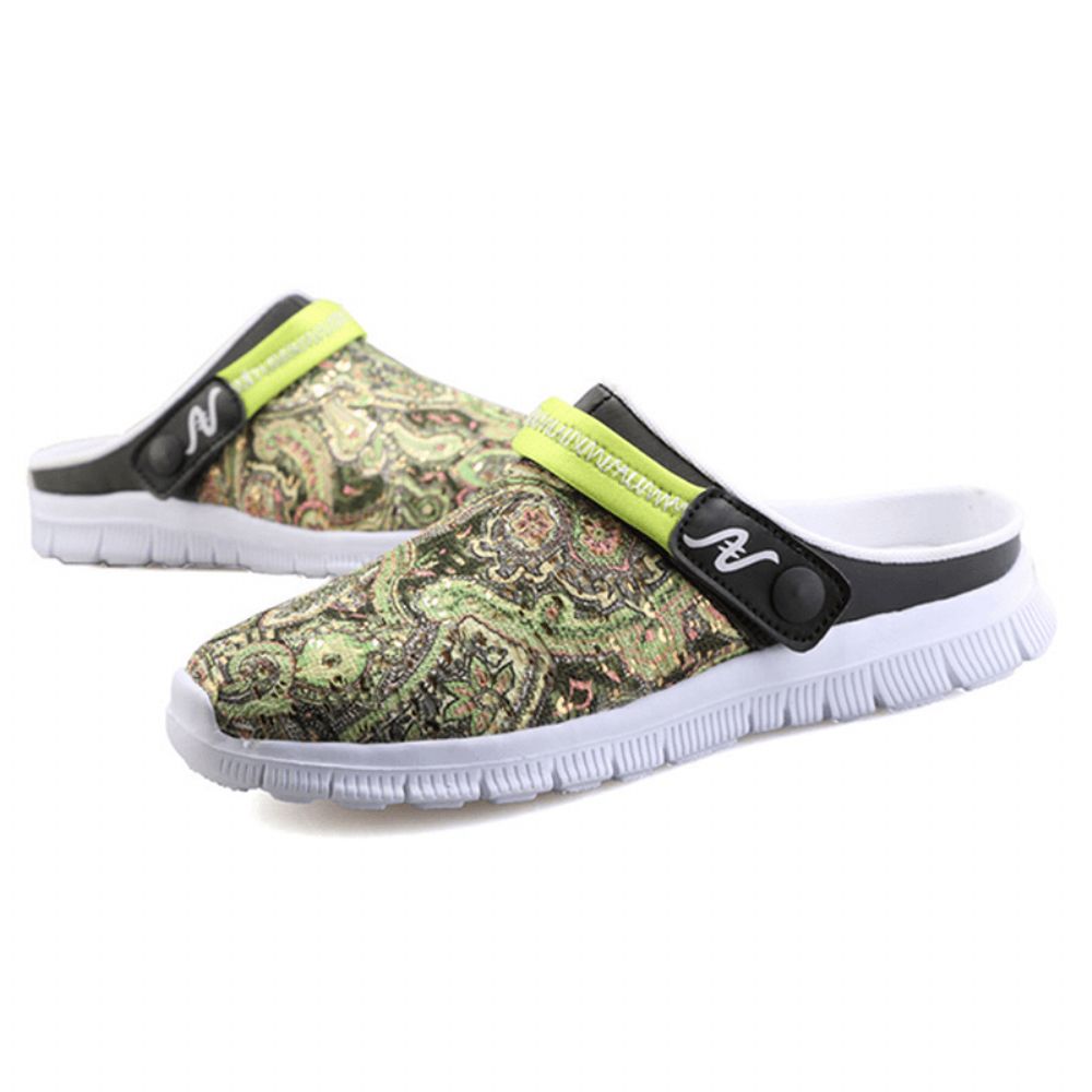 Herren Hausschuhe Atmungsaktive Blume Strand Outdoor Sandalen