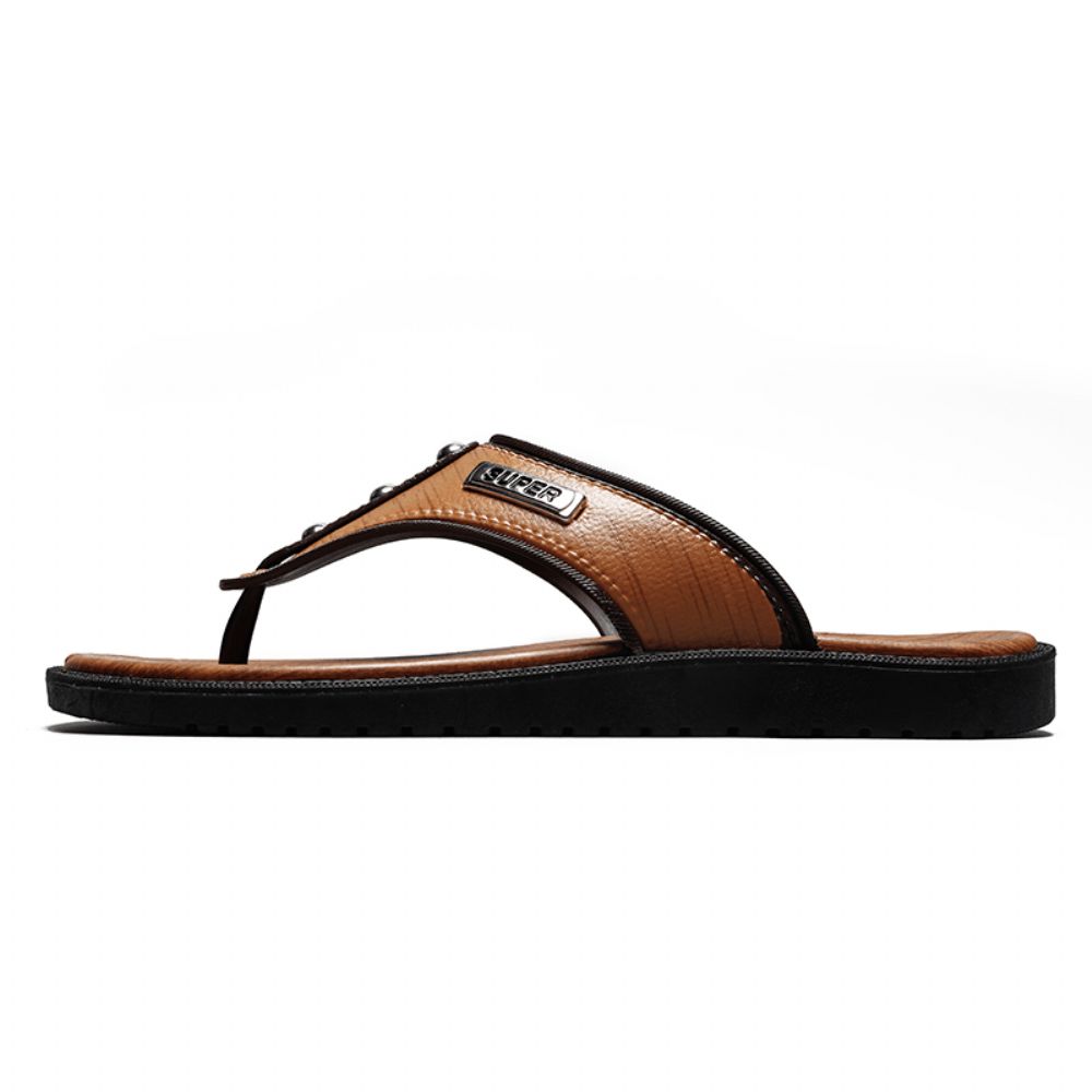 Herren Pu Hausschuhe Atmungsaktive Leichte Freizeit Strand Flip Flops