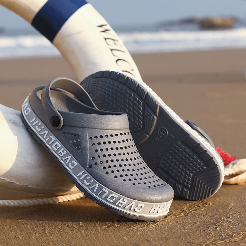 Rutschfeste Wasserdichte Strandsandalen Und Hausschuhe Für Herren Mit Weicher Sohle