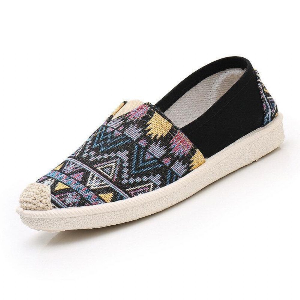 Damen Casual Soft Patchwork Round Toe Fisherman Schuhe