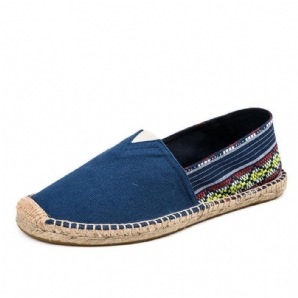 Damen-Espadrille-Fischerschuhe Im Ethnischen Stil Leinen Groß