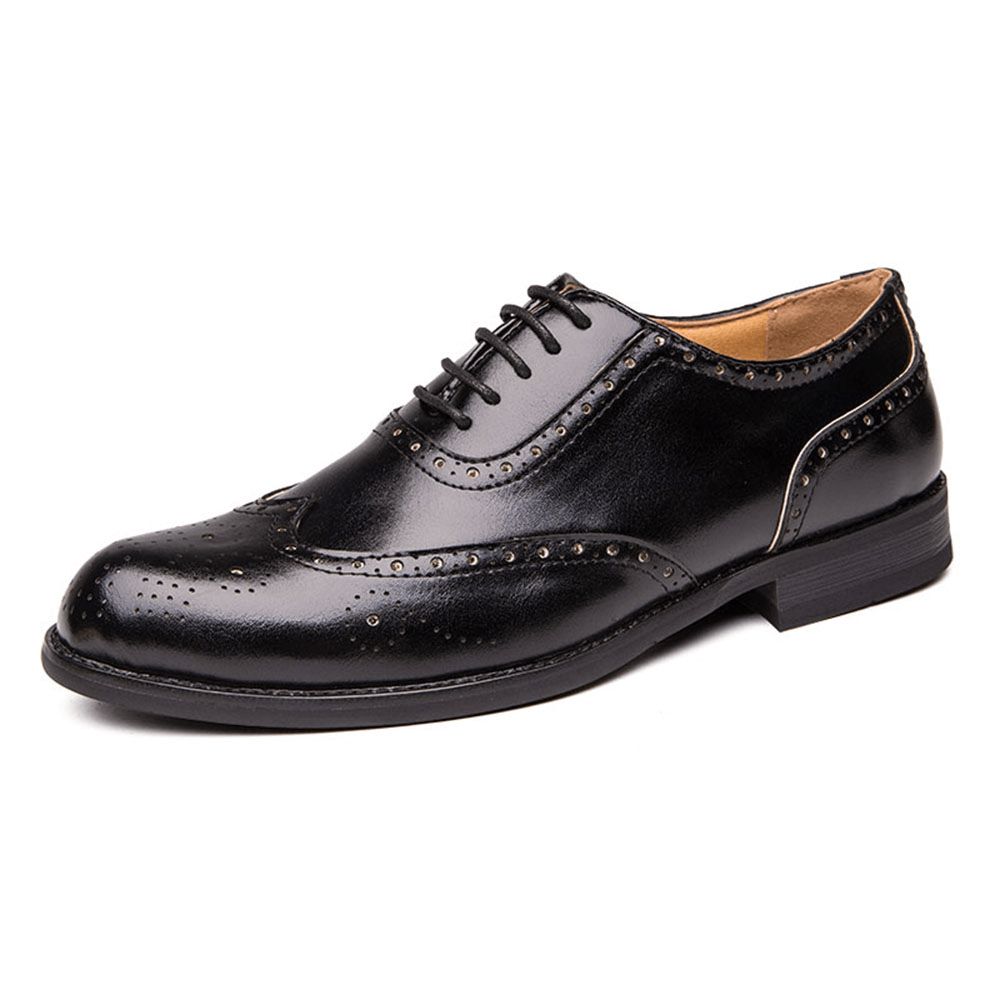 Herren Brogue Geschnitzte Formelle Schuhe Casual Business Oxfords