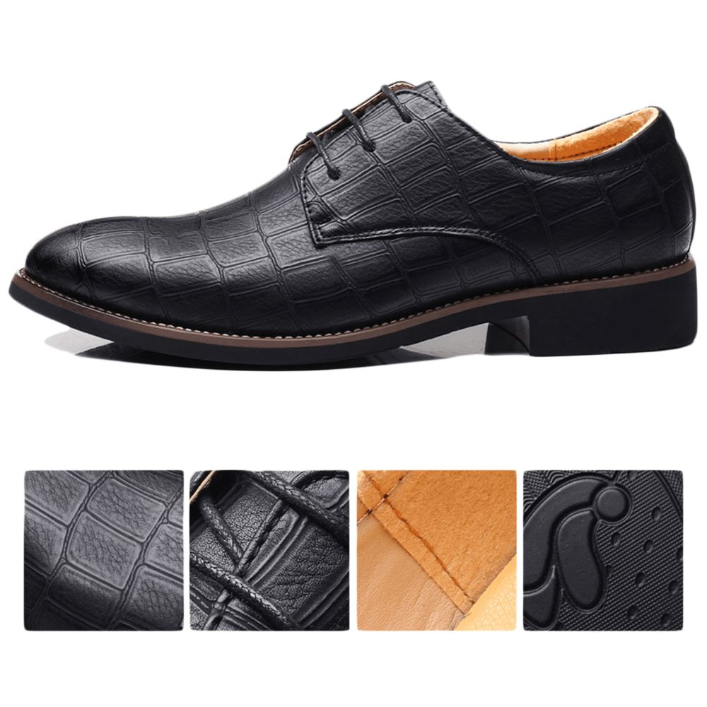 Herren Business Mikrofaser Weiche Bequeme Wasserdichte Formelle Schuhe