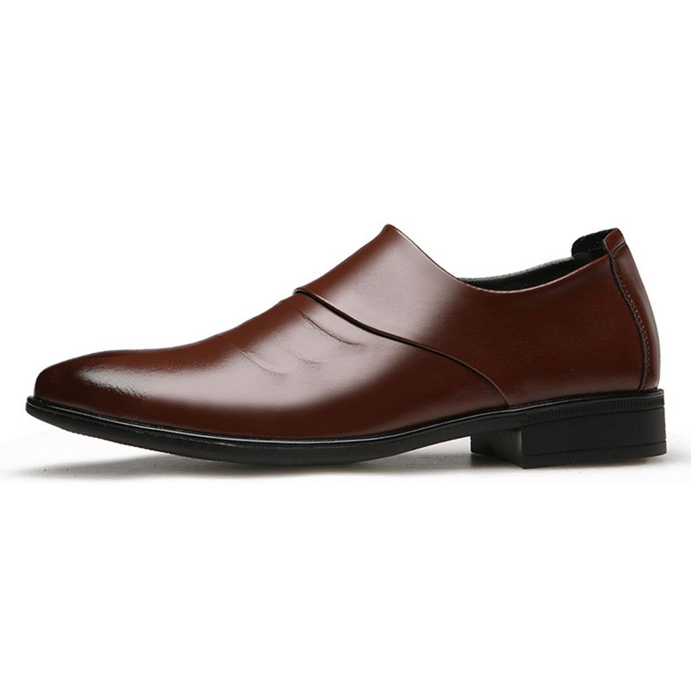 Herren-Mikrofaser-Rutschfeste Slip-On-Business-Formelle Schuhe