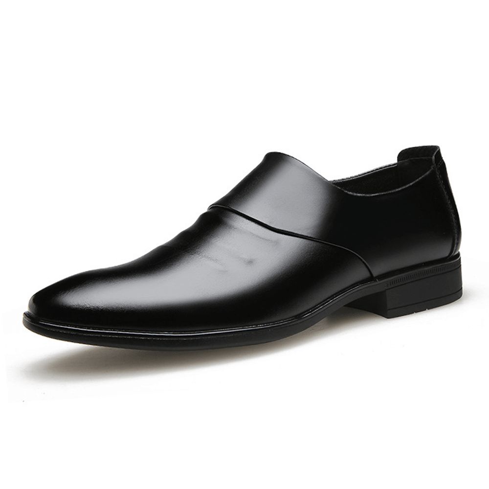 Herren-Mikrofaser-Rutschfeste Slip-On-Business-Formelle Schuhe