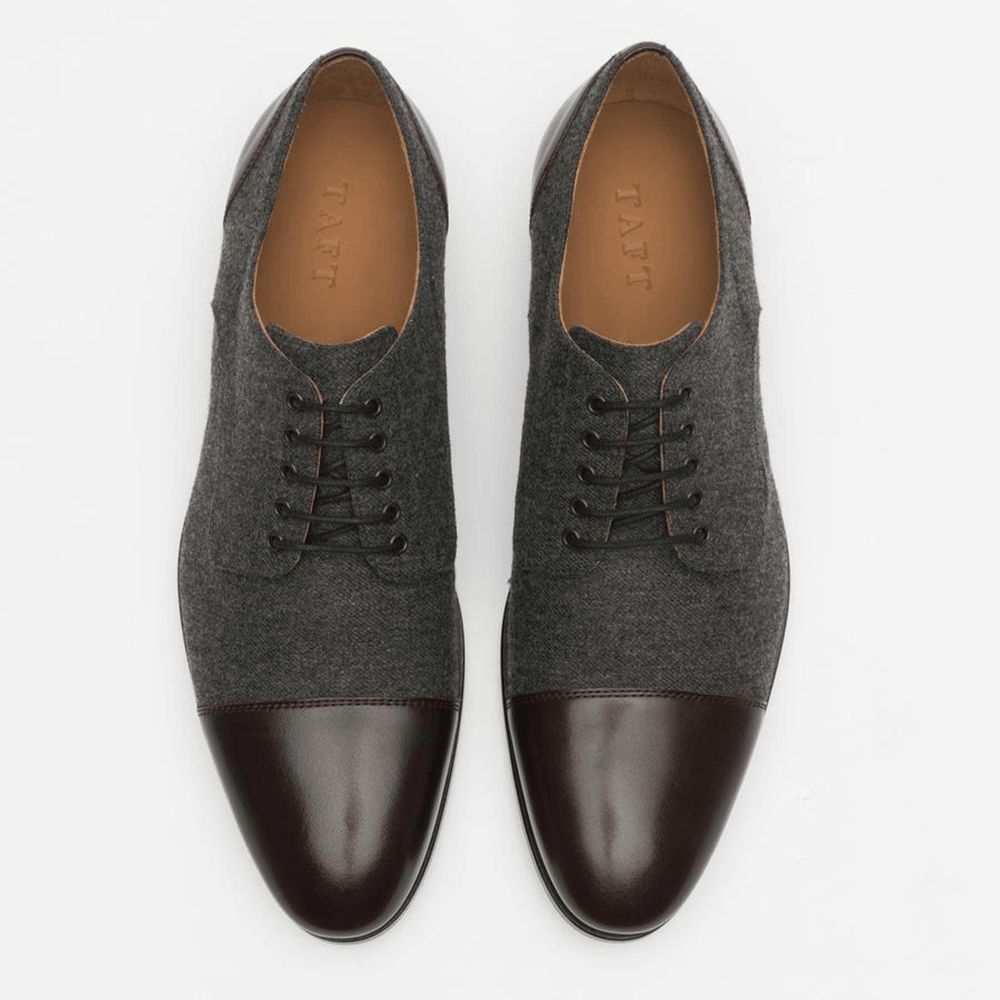 Herren Stilvolle Mützen Top Oxfords Schnürschuhe Für Formelle Kleidung