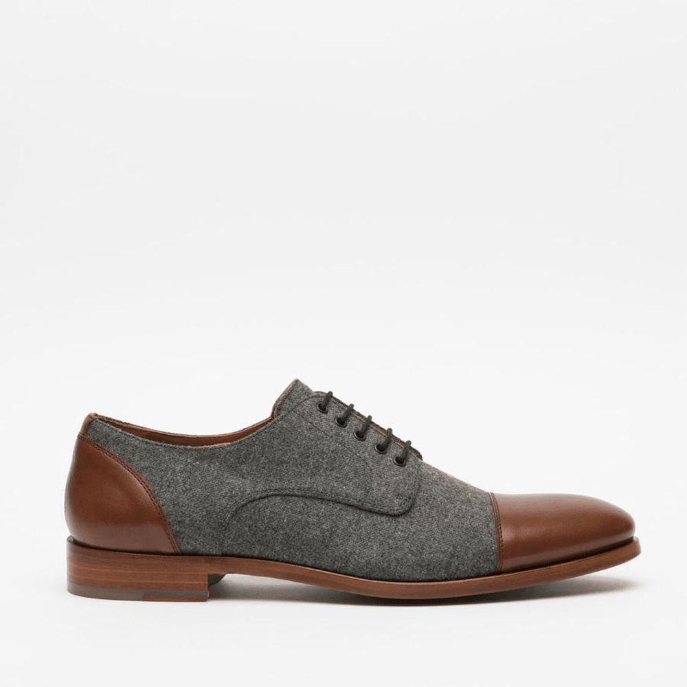 Herren Stilvolle Mützen Top Oxfords Schnürschuhe Für Formelle Kleidung