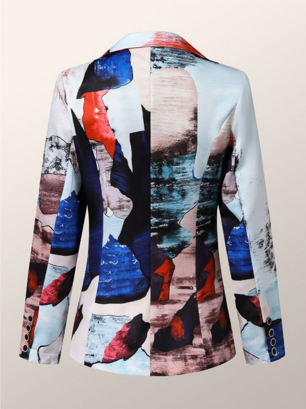 Langarm Urban Reverskragen Colorblock Blazer