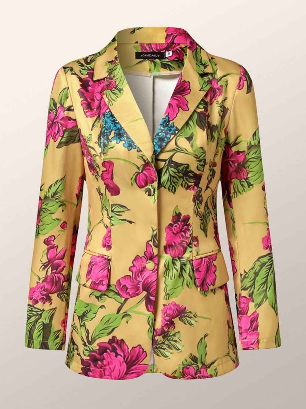 Schalkragen Floral Fit Eleganter Blazer