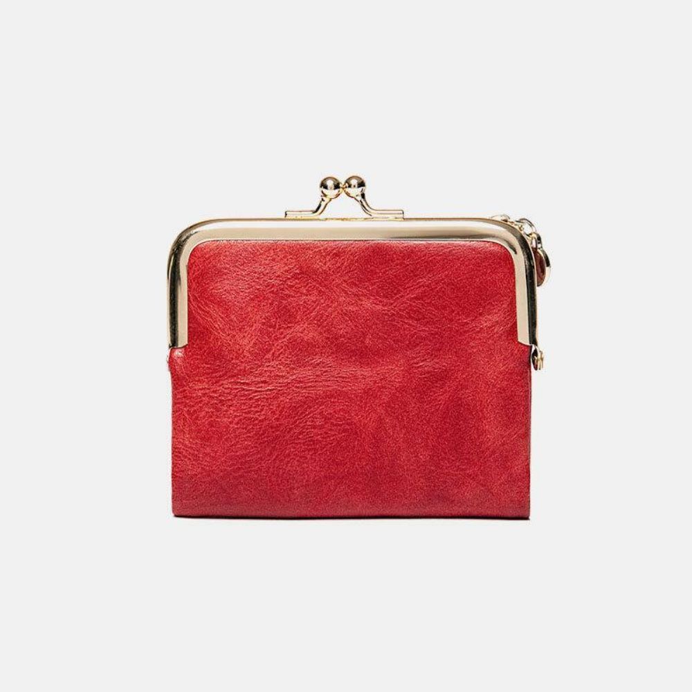 Damen 6 Kartenfächer Vintage Short Wallet Purse