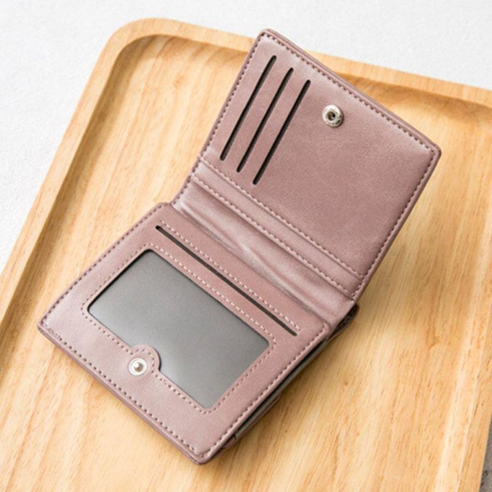 Damen Retro Mni Bifold Multi-Card-Slot-Kartenhalter-Geldbörse