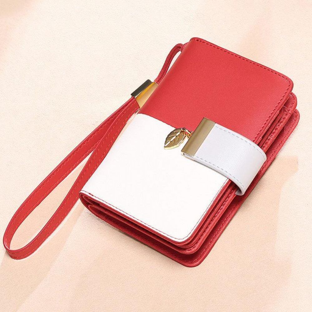 Frauen Echtes Leder Anti-Diebstahl Multi-Slots Bifold Wallet Purse Clutches Bag