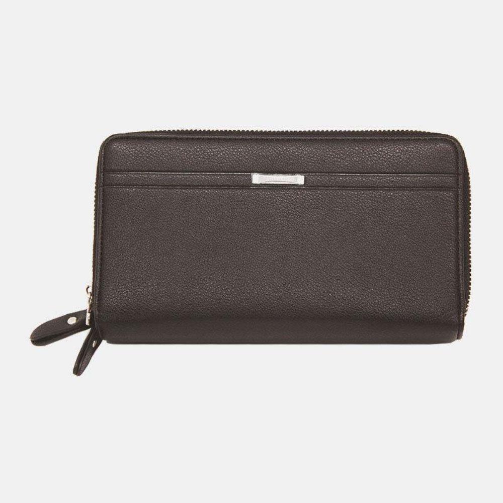 Herren Kunstleder Große Kapazität Business 5.8 Zoll Handy Clutch Wallet Multi-Slot Card Holder Wallet