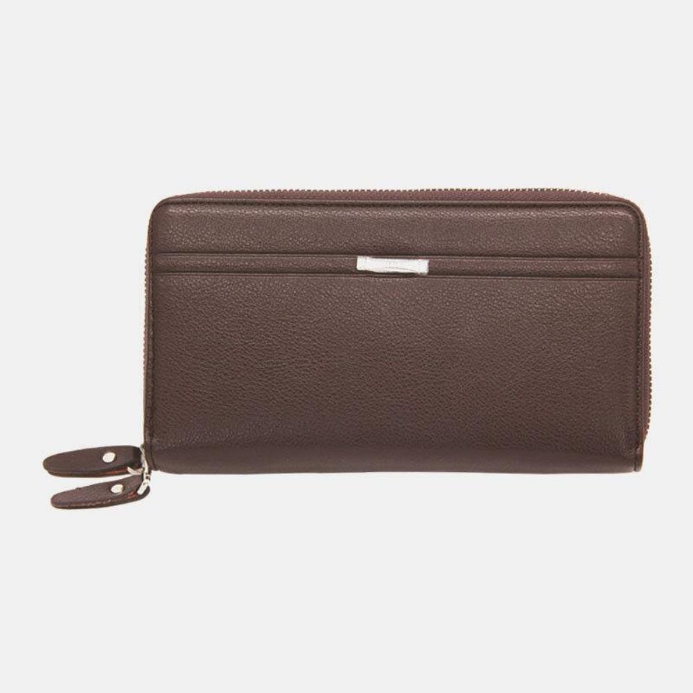 Herren Kunstleder Große Kapazität Business 5.8 Zoll Handy Clutch Wallet Multi-Slot Card Holder Wallet