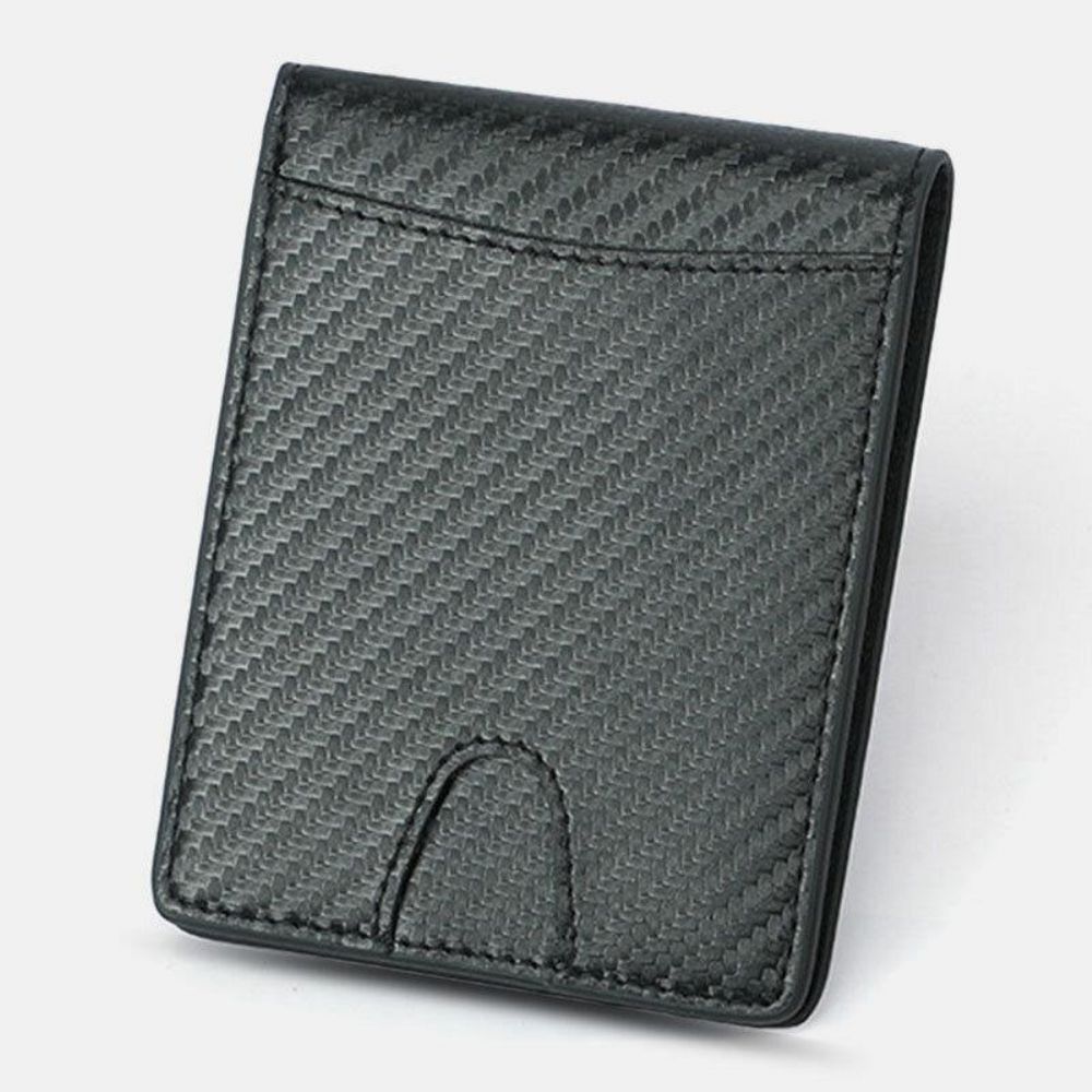 Herren Multifunktions Business Kohlefaser Us Dollar Clip Card Trade Short Multi-Card Slots Wallet