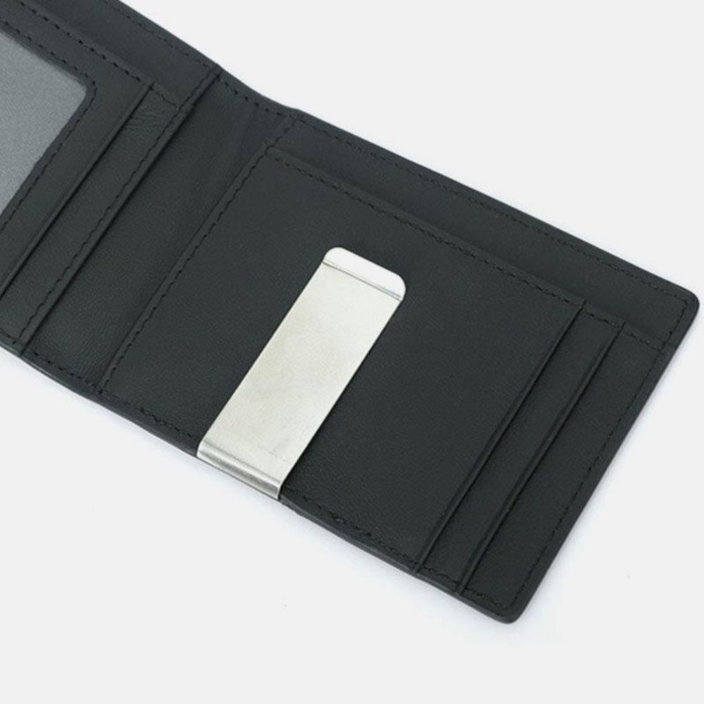 Herren Multifunktions Business Kohlefaser Us Dollar Clip Card Trade Short Multi-Card Slots Wallet