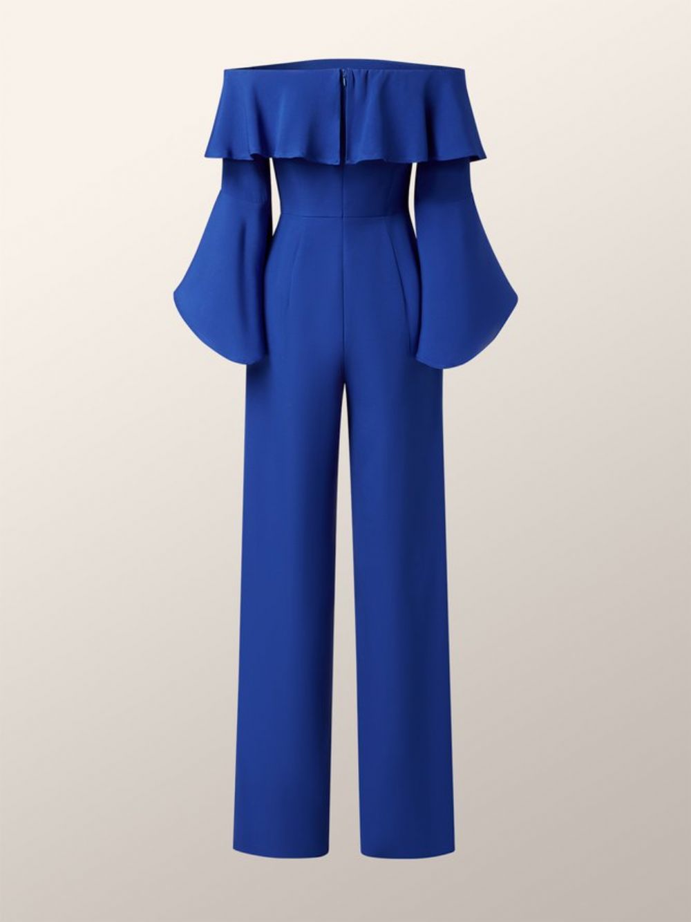 Eleganter Schulterfreier Jumpsuit Mit Normaler Passform