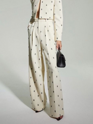 Lockere Polka Dots Fashion Straight Pants