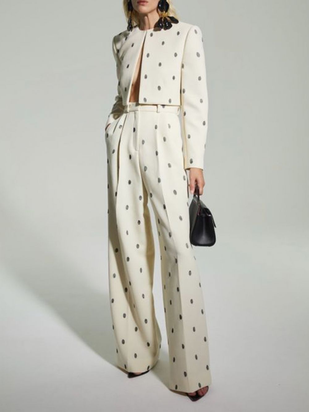 Lockere Polka Dots Fashion Straight Pants