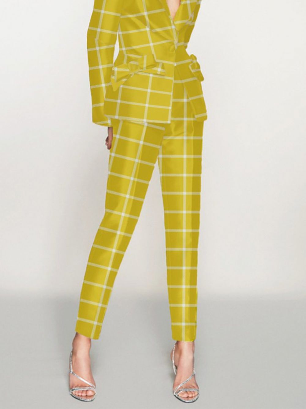 Plaid Urban Fashion Regular Fit Hose