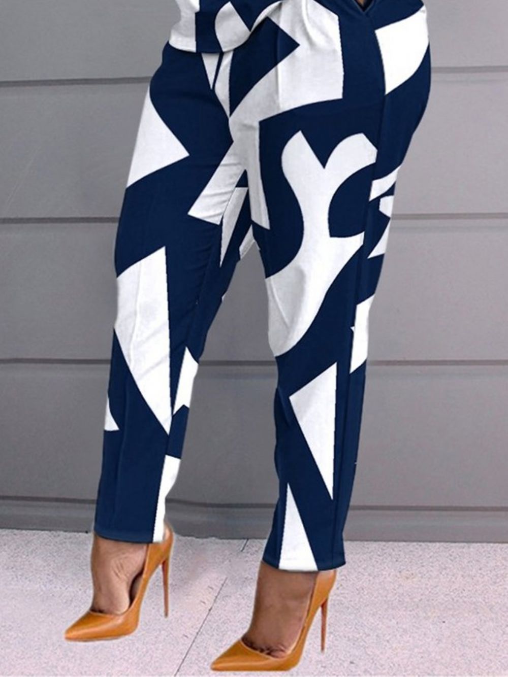 Urban Geometric Regular Fit Modehose