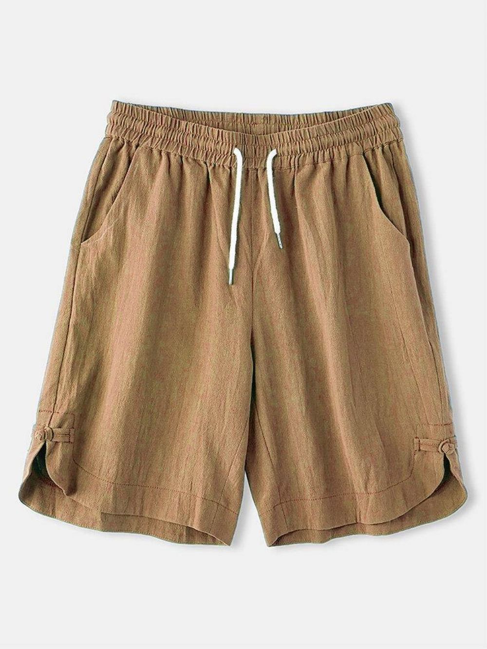 Atmungsaktive Herren-Shorts Aus 100 % Baumwolle Mit Kordelzug Und Bequemer Taschenpassform