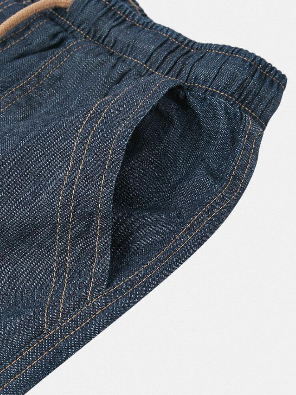 Einfache Freizeitjeans Mit Kordelzug Und Mehreren Taschen Für Herren