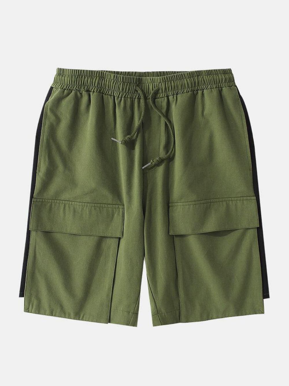 Herren-Arbeitsshorts Aus 100 % Baumwolle Mit Mehreren Taschen Und Kordelzug