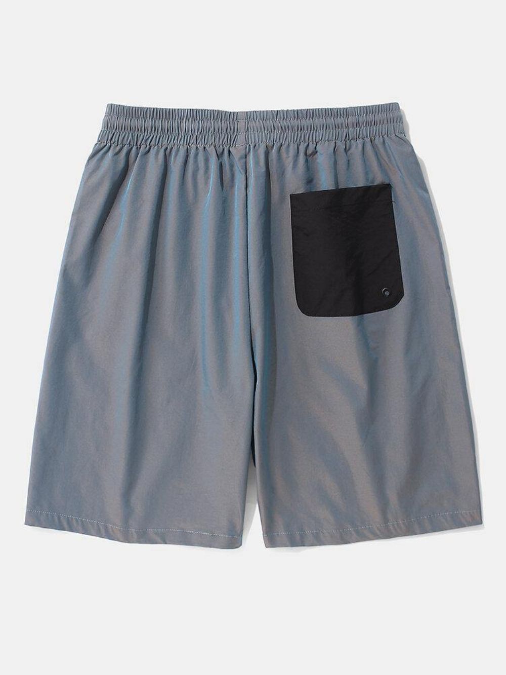 Lässige Cargo-Shorts Mit Elastischer Taille Und Farbblocktaschen Für Herren