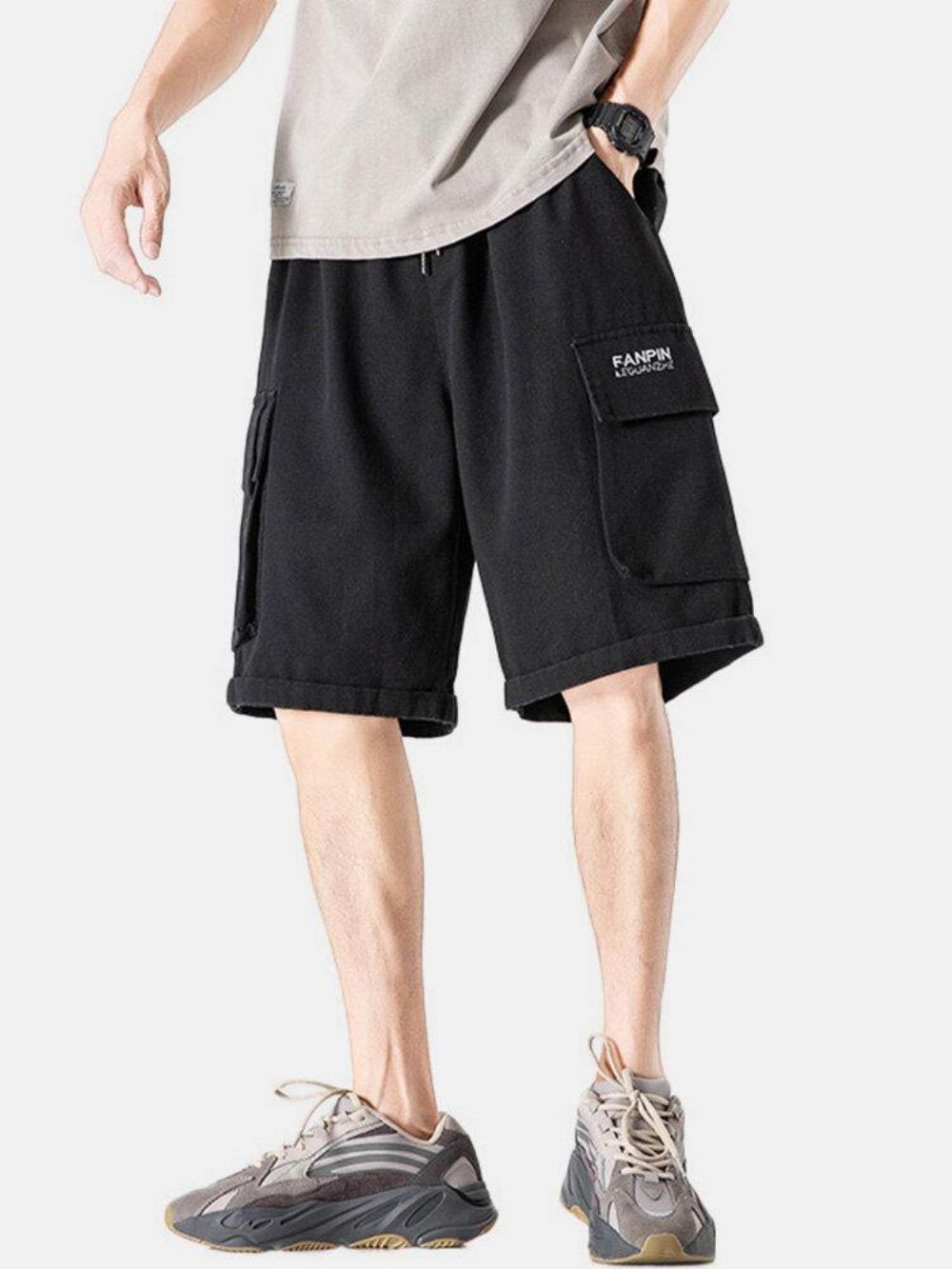 Lässige Cargo-Shorts Mit Kordelzug Für Herren