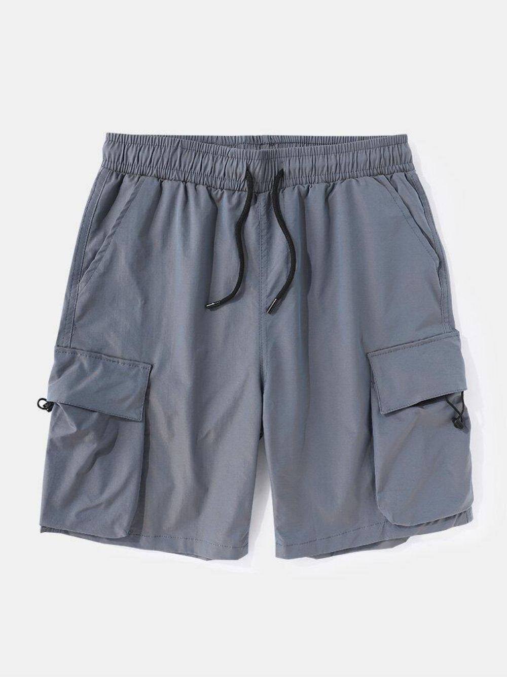 Lässige Herren-Cargo-Shorts Mit Großen Taschen Und Kordelzug