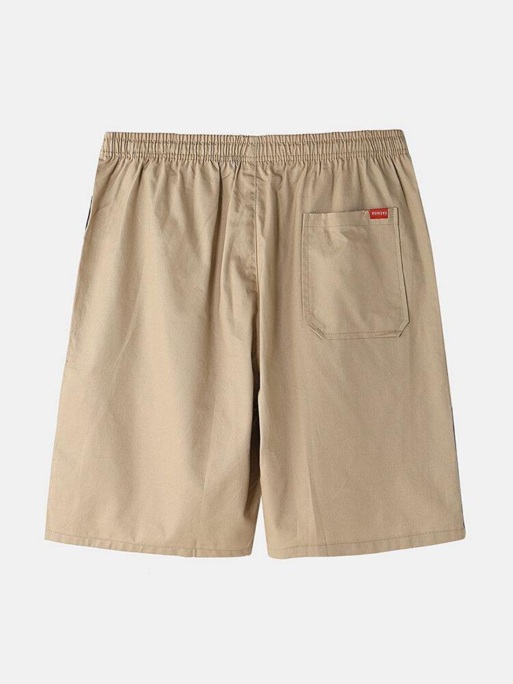 Lässige Shorts Aus Baumwolle Mit Seitlichem Buchstabendruck Und Kontrastfarbe Für Herren Mit Tasche