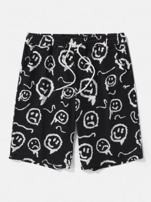 Lässige Shorts Mit Lustiger Cartoon-Elastischer Taille Für Herren