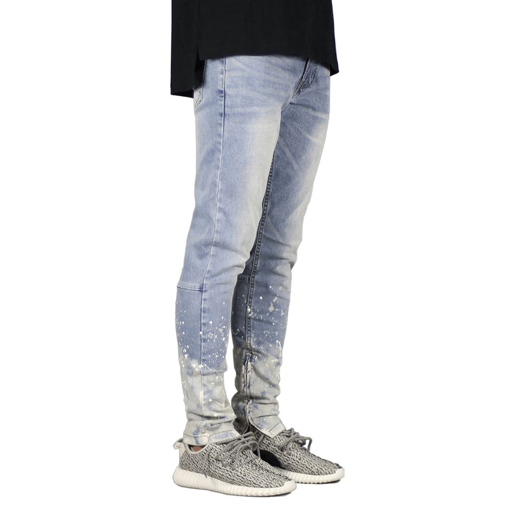 Herrenjeans Mit Farbverlauf Mode Große Blaue Herrenjeans