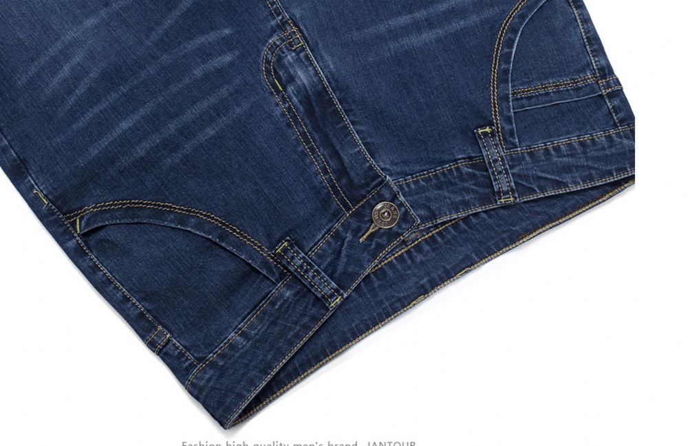 Hochelastische Jeans Herren Dünne Elastische Freizeit