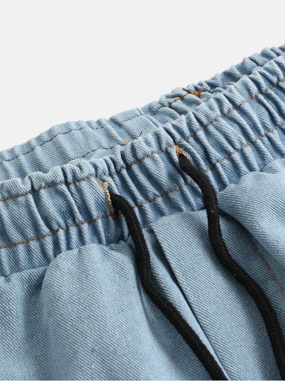 Männer Neue Art Und Weise Beiläufige Lose Plus Größen-Hübsche Retro-Jeans-Hosen