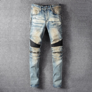 Slim-Fit-Jeans Mit Knienähten