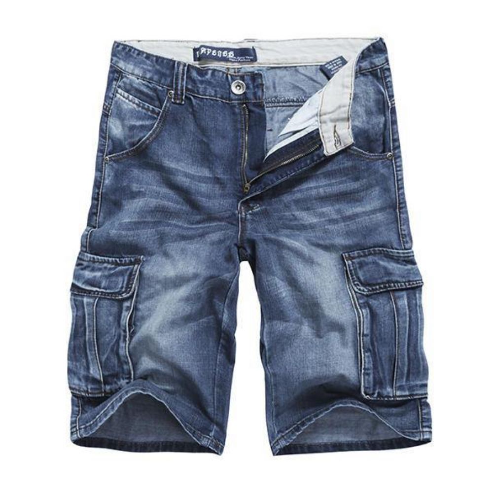 Sommer Herren Big Pockets Jeans Loose Street Skateboard Denims Shorts