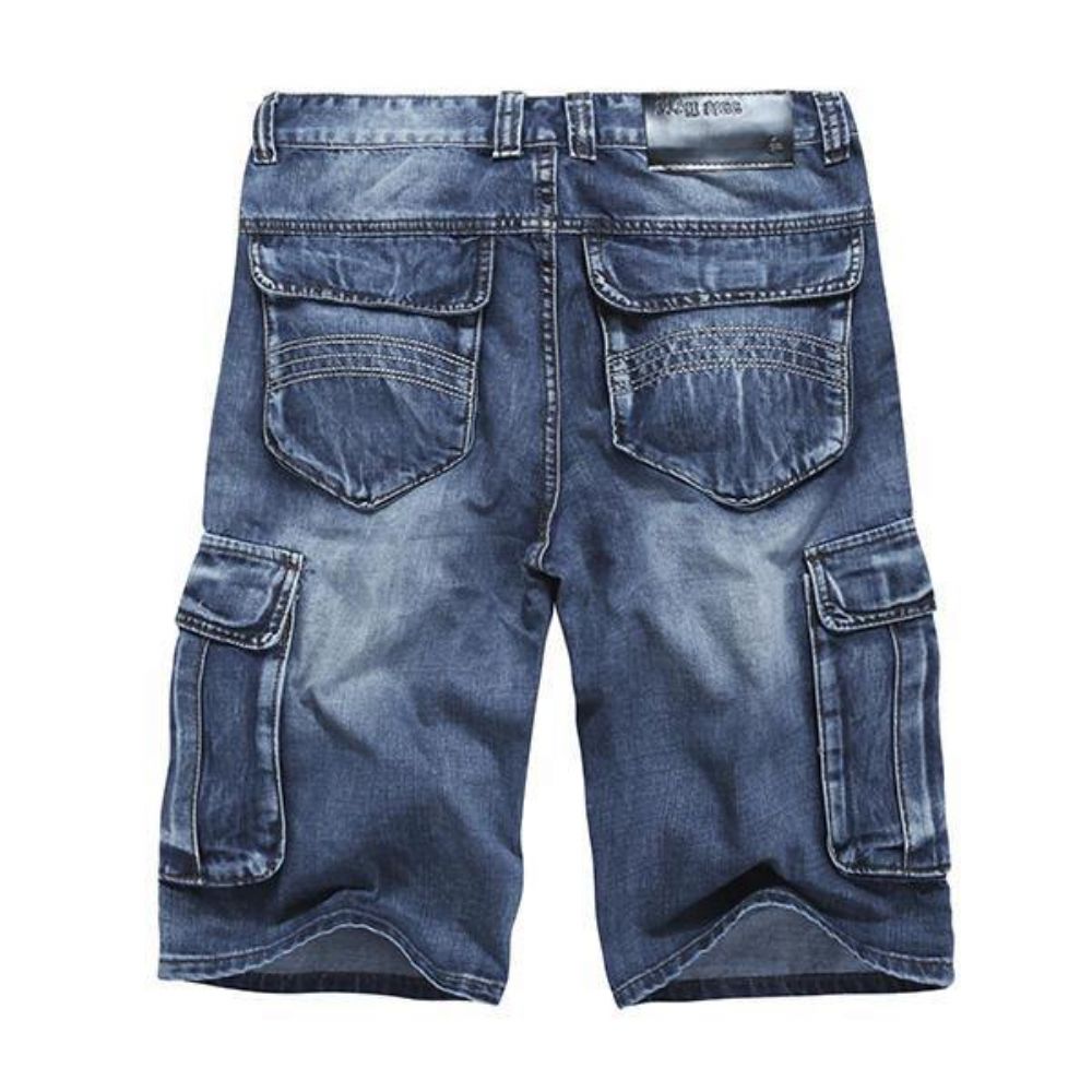 Sommer Herren Big Pockets Jeans Loose Street Skateboard Denims Shorts