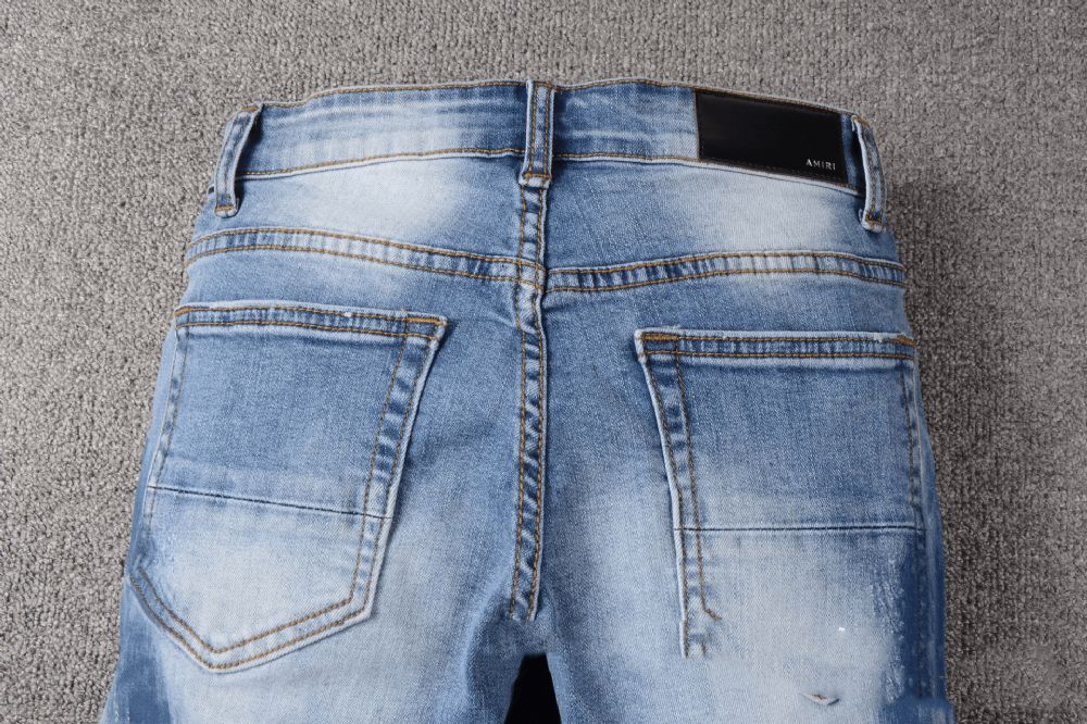 Whiskered Patch Patch Jeans Für Herren